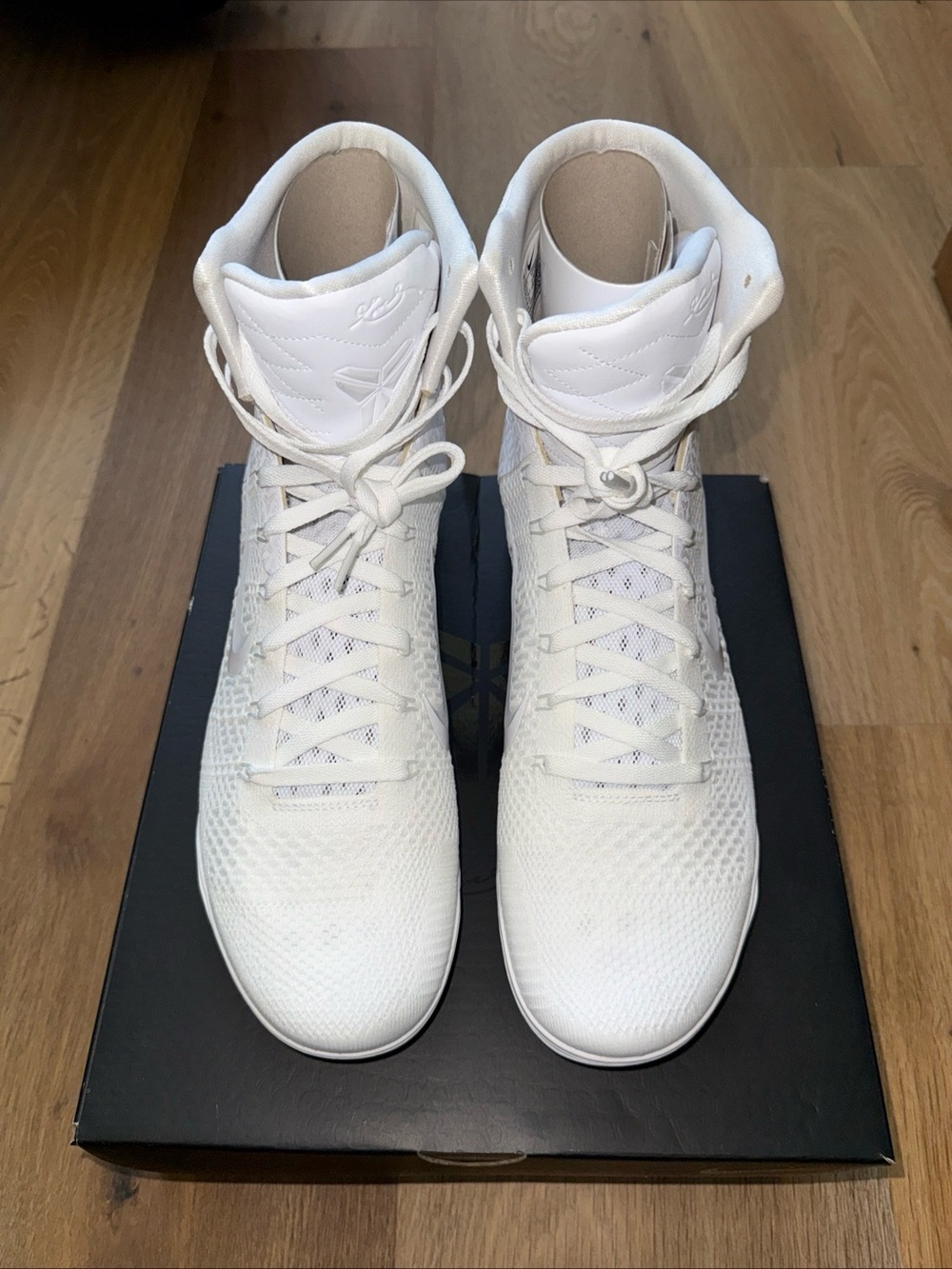Nike Kobe IX Elite Protro  All-White High Top Sneakers Size 12.5 (FZ7335 100)